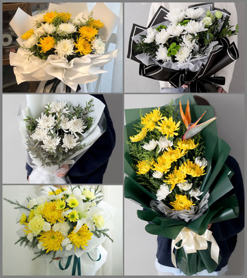 安徽安庆市岳西县来榜镇花墩村白事花束代送
